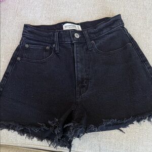 Abercrombie & Fitch Black Jean Shorts